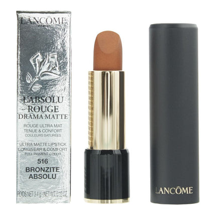 Lancome LAbsolu Rouge Drama Matte Ultra Matte Lipstick 3.4g 516 Bronzite Absolu