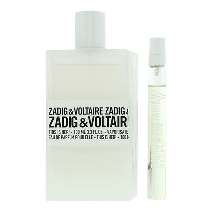 Zadig & Voltaire This Is Her! Eau de Parfum 100ml + 10ml Travel Spray Gift Set