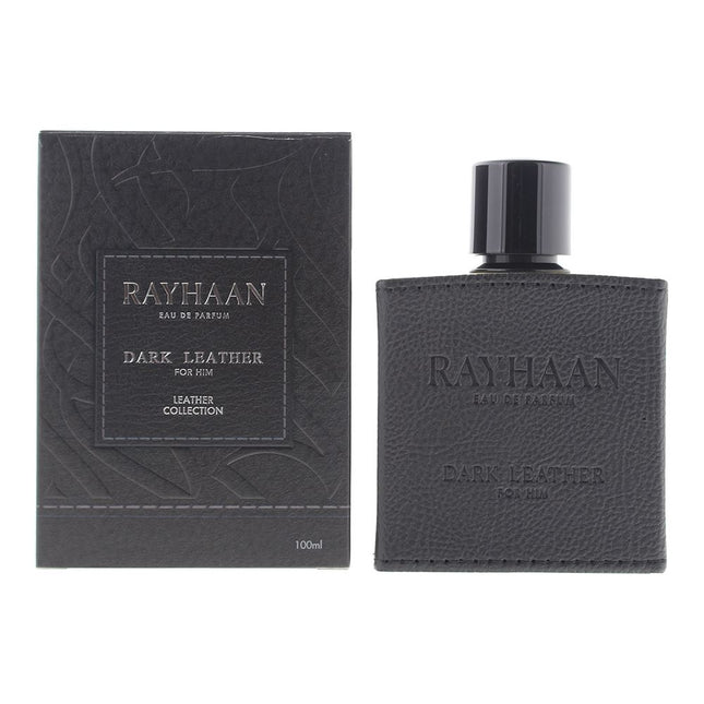 Rayhaan Dark Leather Eau de Parfum 100ml Spray for Him