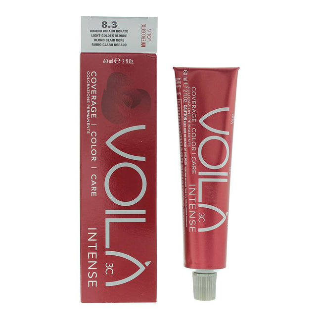 Intercosmo VoilÃ  3C Intense 8.3 Light Golden Blonde Hair Colour 60ml