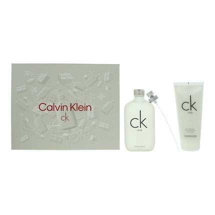 Calvin Klein Ck One Eau De Toilette 200ml + Body Lotion 200ml Gift Set