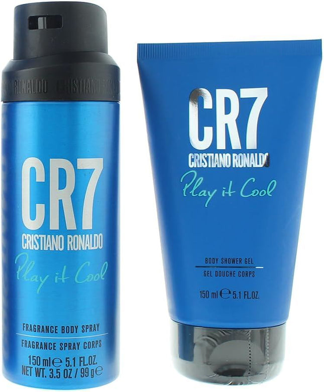 Cristiano Ronaldo Cr7 Play It Cool 2 Piece Gift Set: Shower Gel 150ml - Deodorant Body Spray 150ml