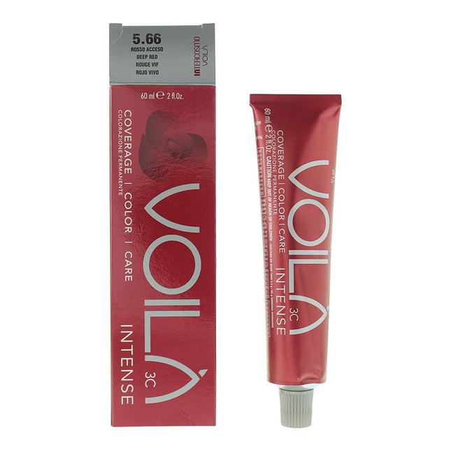 Intercosmo VoilÃ  3C Intense 5.66 Deep Red Hair Colour 60ml