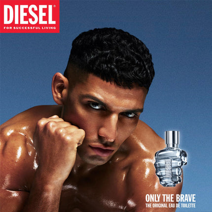 Diesel Only The Brave Iconic Eau de Toilette Aftershave 50ml, Perfume For Men, The Original Fresh Mens Fragrance, Citrus Woody Fragrance with Lemon, Mandarin, Leather & Cedar
