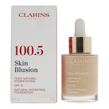 Clarins Skin Illusion Natural Hydrating Foundation 30ml SPF 15 - 100.5