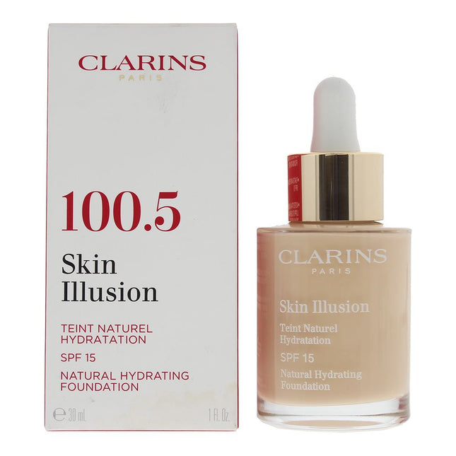 Clarins Skin Illusion Natural Hydrating Foundation 30ml SPF 15 - 100.5