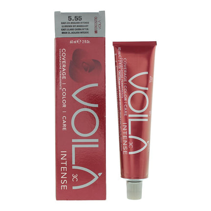 Intercosmo VoilÃ  3C Intense 5.55 Light Brown Intense Mahogany Hair Colour 60ml