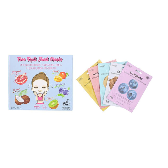 Skin Treats  Five Fruit Sheet Masks Gift Set