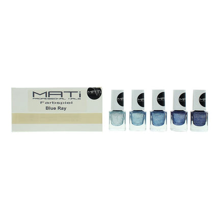 MATI Professional Nails 5 x 5ml Nail Polish Gift Set - Blue Ray