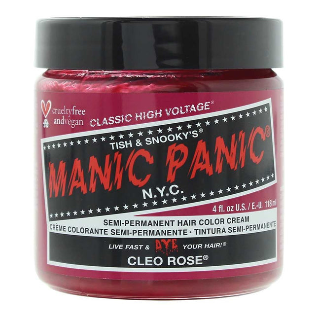 Manic Panic High Voltage Semi Permanent Hair Color Cream 118ml Cleo Rose