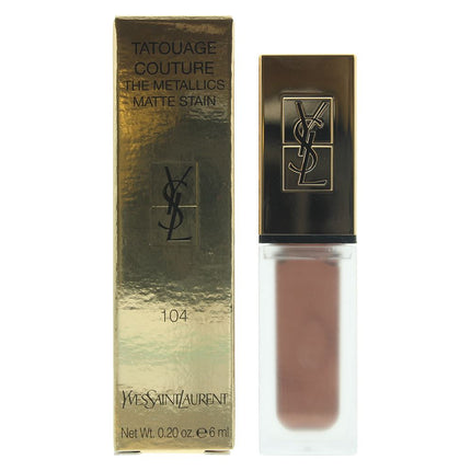 YSL Tatouage Couture The Metallics Matte Stain 6ml - Rose Gold Riot 104