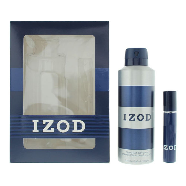 Izod Blue Eau De Toilette 15ml + Body Spray 200ml Gift Set For Him