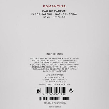 Juliette Has A Gun Romantina Eau de Parfum 50ml Spray For Her
