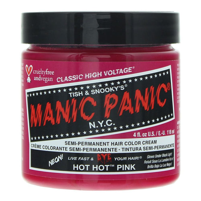 Manic Panic High Voltage Semi Permanent Hair Color Cream 118ml Hot Hot Pink