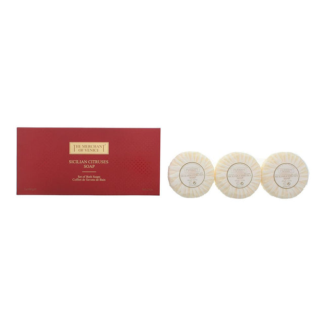 The Merchant of Venice Sicilian Citruses Soap - Set Of Bath Soaps 3 x 100g
