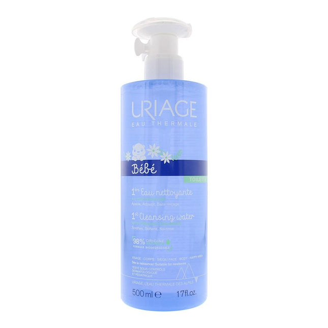 Uriage Bebe 1st Cleansing Water With Organic Edelweiss 500ml