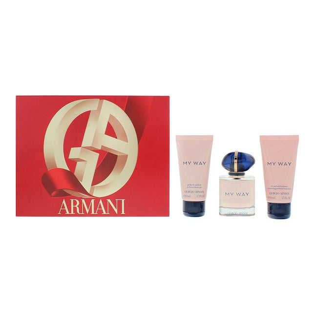 Giorgio Armani My Way Eau de Parfum 50ml, Shower Gel 50ml + Body Lotion 50ml
