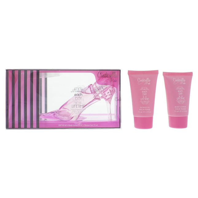 Apple Beauty Cinderella Pink Eau de Parfum 60ml, Body Lotion & Shower Gel Set