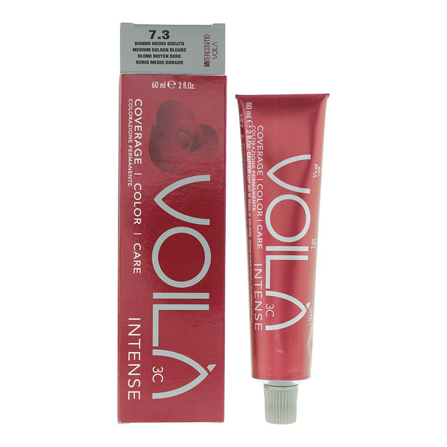 Intercosmo VoilÃ  3C Intense 7.3 Medium Golden Blonde Hair Colour 60ml