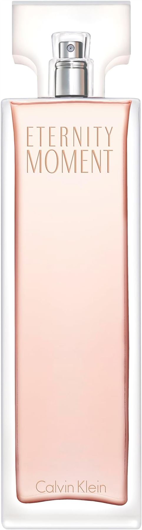 CALVIN KLEIN Eternity Moment, Eau de Parfum for Women, Floral Fragrance with Notes of Sweet Lychee, Pink peony and Raspberry Cashmere, High Longevity 100ml
