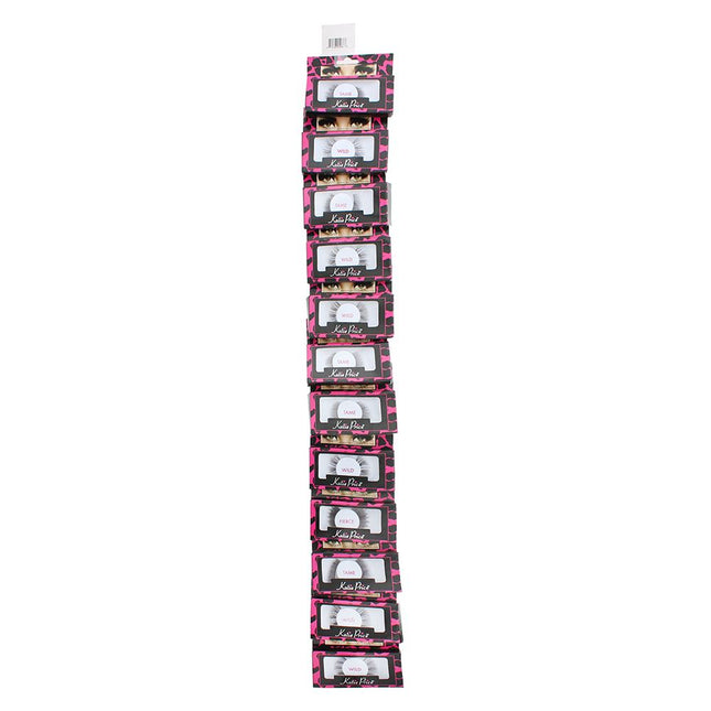 Katie Price False Eyelashes Clip Strip 12 Pairs - 4 Tame, 4 Wild, 4 Fierce