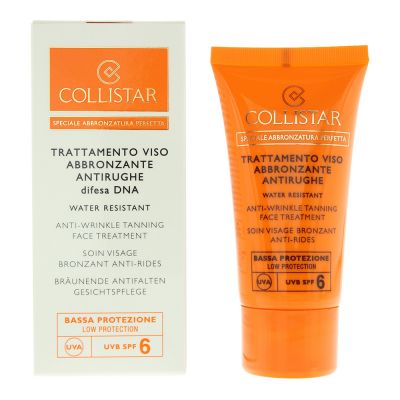 Collistar Anti-Wrinkle Tanning Face Treatment Spf 6 Cream 50ml