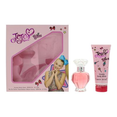 JoJo Siwa Be You Eau de Parfum 2 Pieces Gift Set : Eau de Parfum 50ml - Body Wash 100ml