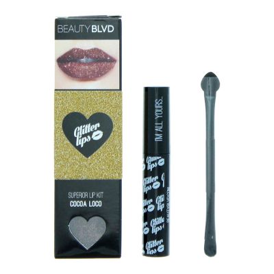 Beauty Blvd Glitter Lips Cocoa Loco 3 Piece Gift Set: Gloss Bond 3.5ml - Glitter