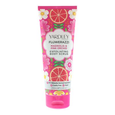 Yardley Flowerazzi Magnolia & Pink Orchid Body Scrub 200ml