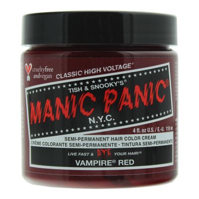 Manic Panic Classic High Voltage Vampire Red Semi-Permanent Hair Color Cream 118ml