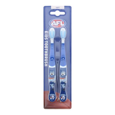 AFL Western Bulldogs Soft Toothbrush 2pcs