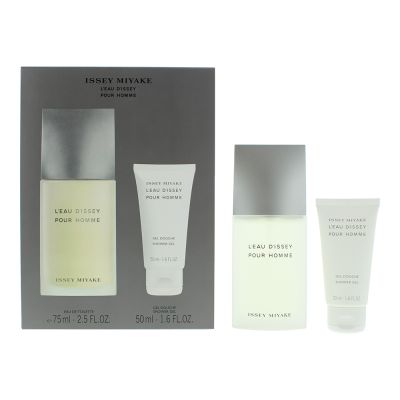 Issey Miyake L'eau D'issey Pour Homme 2 Piece Gift Set: Eau de Toilette 75ml - Shower Gel 50ml