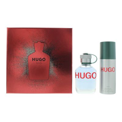 Hugo Boss Hugo Man 2 Piece Gift Set: Eau de Toilette 75ml - Deodorant Spray 150ml