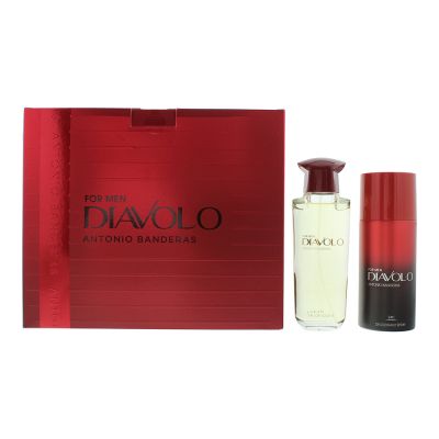 Antonio Banderas Diavolo 2 Piece Gift Set: Eau de Toilette 100ml - Deodorant Spray 150ml