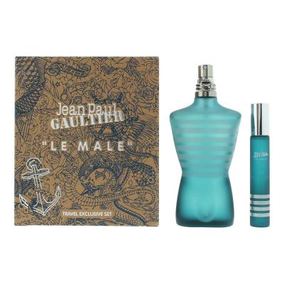 Jean Paul Gaultier Le Male 2 Piece Gift Set: Eau de Toilette 125ml - Eau de Toilette 20ml