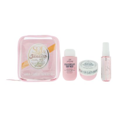 Sol De Janeiro Beija Flor 3 Piece Gift Set: Face Cream 50ml - Body Wash 90ml - Hair  Body Mist 30ml