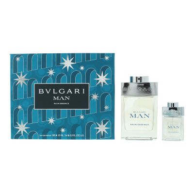 Bulgari Man Rain Essence 2 Piece Gift Set: Eau de Parfum 100ml - Eau de Parfum 15ml